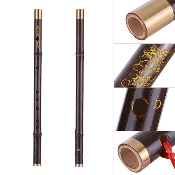 

professional black bamboo dizi flute key of c/d/e/f/g traditional handmade chinese musical woodwind instrument study level