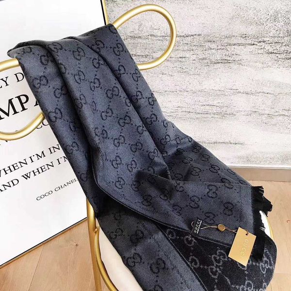 

fashion luxury scarf echarpe letter spring and autumn brand designer scarf shawl mens and woman cashmere scarf 180*70cm Ã©charpe de luxe, Blue;gray