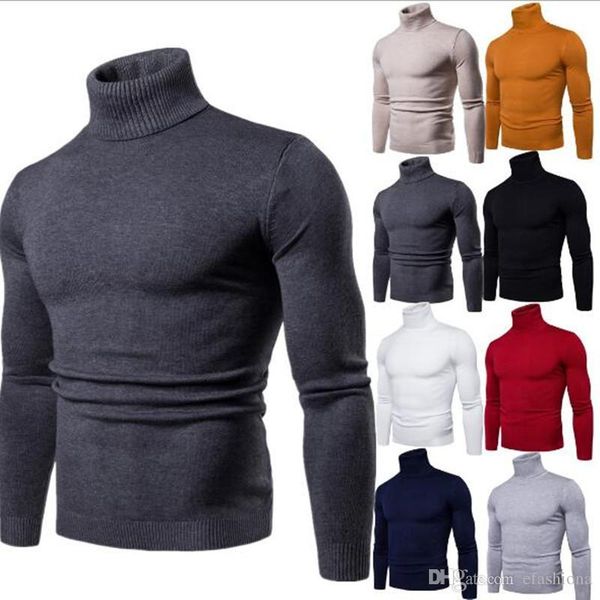 

quality mens sweaters winter autumn turtleneck black pullovers clothing for man cotton knitted sweater male sweaters pull hombre xxl d012, White;black
