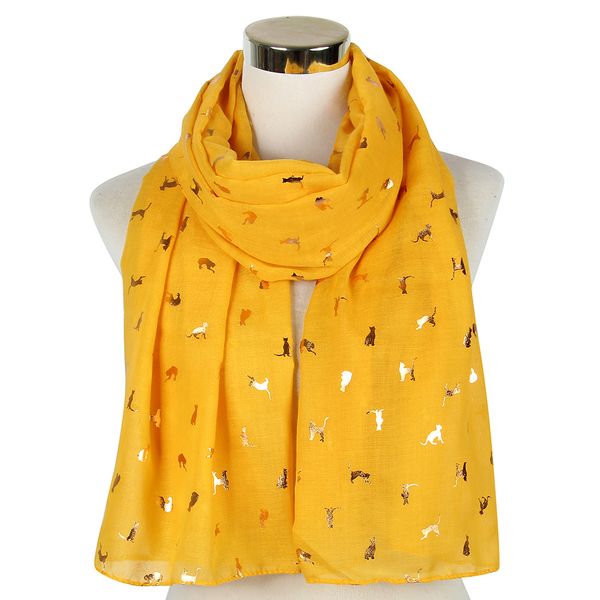 

2019 fashion glitter shiny black white foil gold metallic cat scarf wrap shawl thin foulard ladies women, Blue;gray
