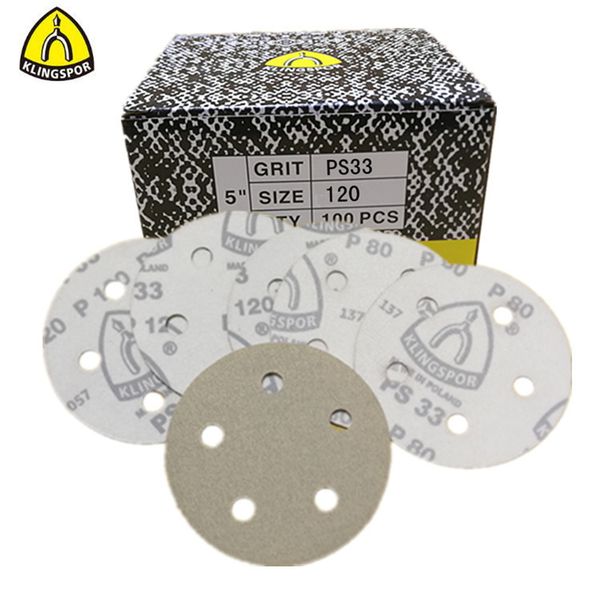 

импорт klingspor ps33 диска наждачной германия klingspor woven nap snad бумага disk цзы чжань пьян 5-дюймовый 125 размер