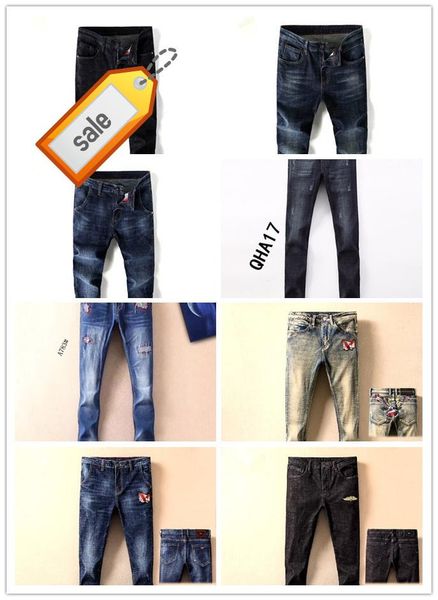 

miri джинсы хип-хоп штаны дизайнер брюки мужские тонкий прямой байкер тощий лазейку джинсы мужчины женщины рваные джинсы, Blue