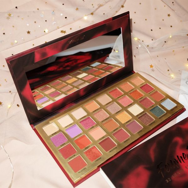 

femme fatale eye shadow макияж палитра новые 32 цвета мерцание матовые тени для век длительный водонепроницаемый тени для век хорошее качест