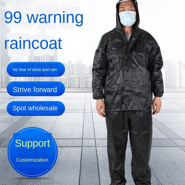 

labor protection poncho raincoat 99 cloak motorcycle type warning uniform split suit motorcycle riding raincoat, Red;brown
