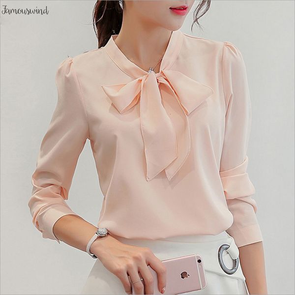 

осень 2019 женщины блузка белая рубашка с длинным рукавом рубашки шифон корейских женщин одежда streetwear тонкий черный очередные elegant ж, White