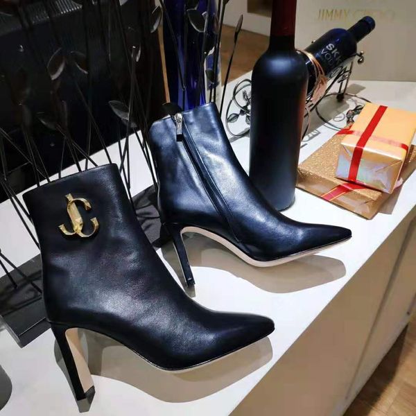

2020 new women minori 85 leather ankle boots women's ankle boots boots fashion booties size 35-40, Black