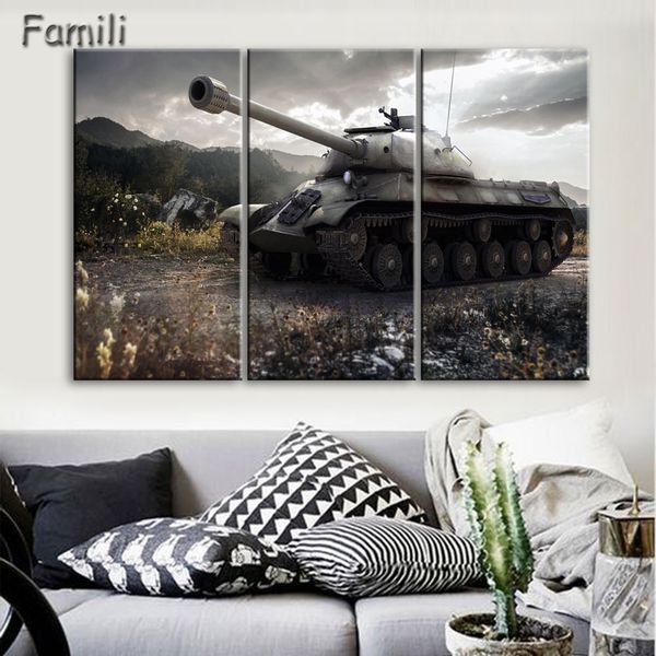 

Canvas Painting 3 Pieces/sets Canvas Art New HD Print Abstract Soldiers Sunset Decorations For Home Print Canvas( Unframed)