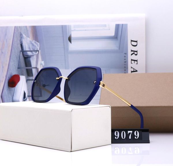

women's designer sunglasses original pilot driver design uv400 glass lens sunglasses for men and women of the model 9079 five colors, White;black