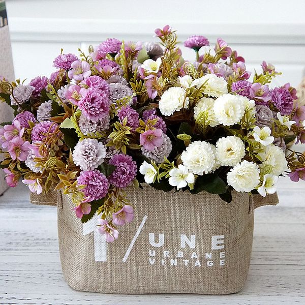 

small artificial carnation lilac flowers silk flores for home table wedding decoration fake flowers fleur artificielle mariage