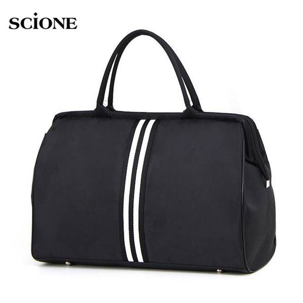 

bolsa striped travel bag gym fitness bags luggage traveling duffle sac de sport handbag for women men outdoor sports tas xa46a