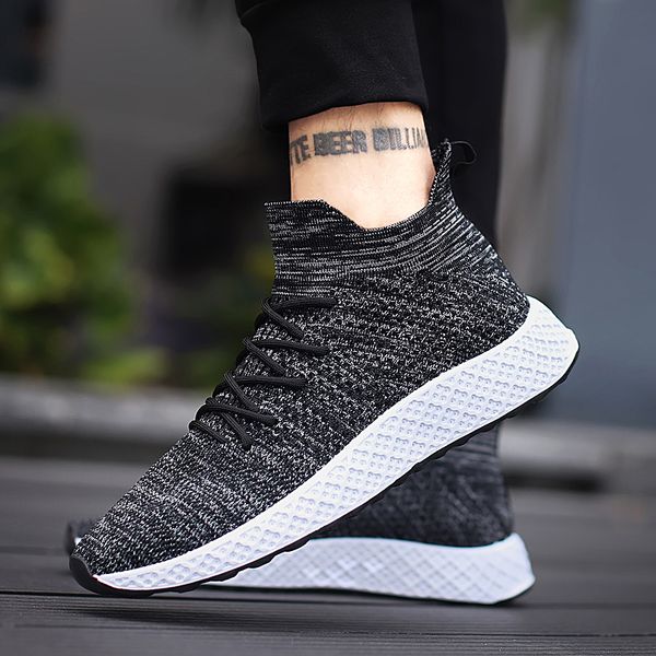 

brand 2019 new men casual shoes breathable casual shoes men spring autumn fashion black