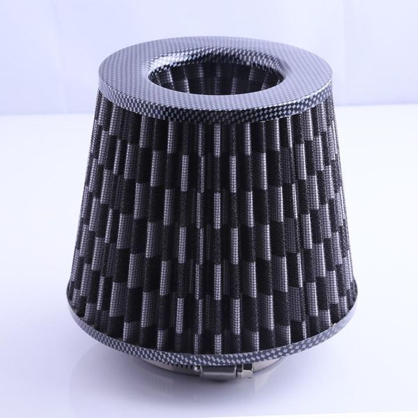 High Power Sports Mesh Cone Universal Red Finish Car Air Filter Induction Kit