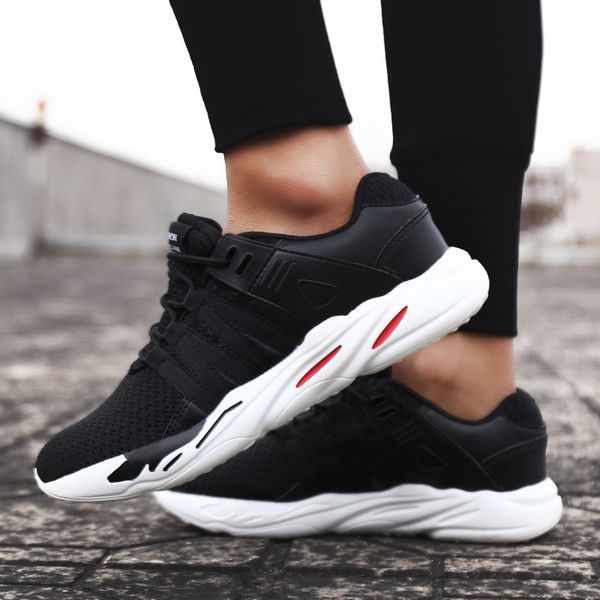 

men casual shoes sport breathable kanye 700 sneakers mesh decoration trainers shoes superstar basketball, Black