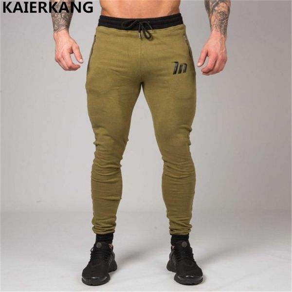 

2019 new casual pants jogger pants men bodybuilding for runners clothing autumn sweat trousers zip pocket men sweatpants, Black