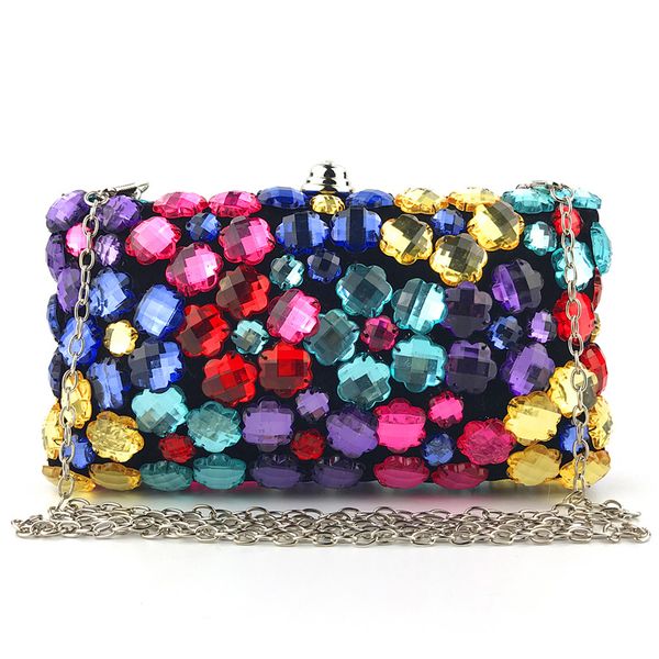 

ladies evening clutch bag crystal beaded chain crossbody shoulder bags female party shoulder handbag women purses and handbags