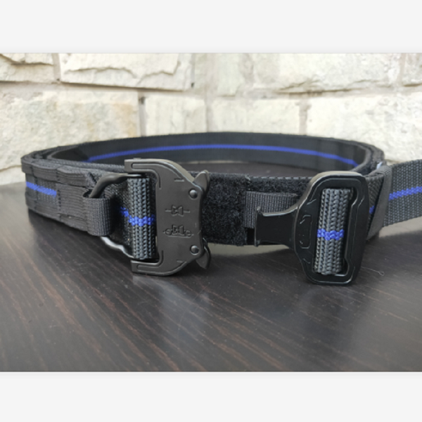 

tr tactical ronin belt molle system buckle the thinblue line bel, Black;gray