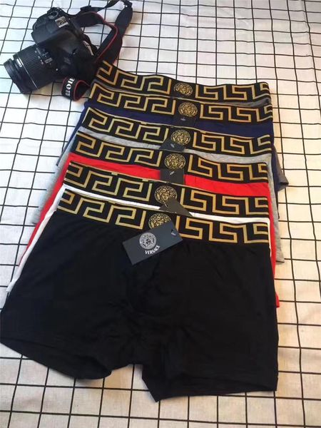 

популярный логотип мужское нижнее белье оптом новые медуза head мужские боксеры чистое хлопок нижнее белье производители прямые продажи, Black;white