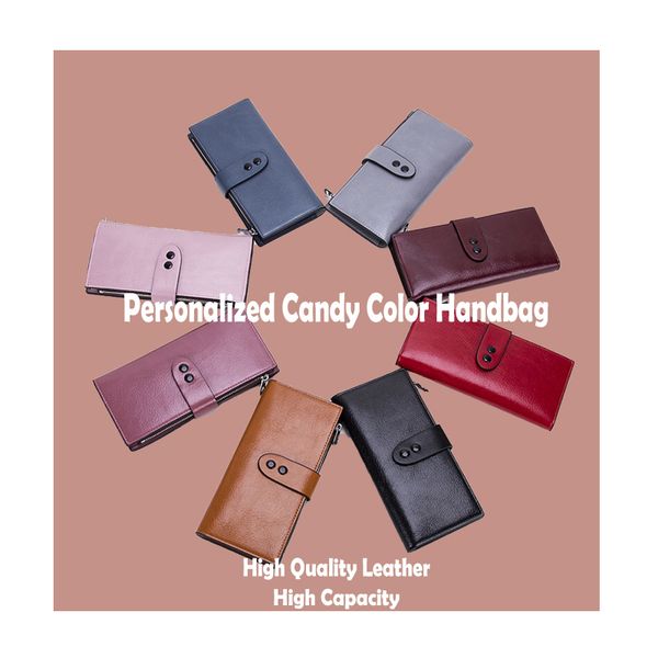 

high leather / personalized candy color handbag, Black
