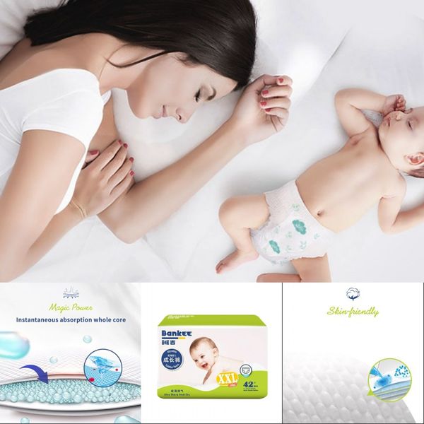 

fast delivery waterproof breathable disposable baby diapers size m diaper cloth nappies for 5-9kg baby product accessories