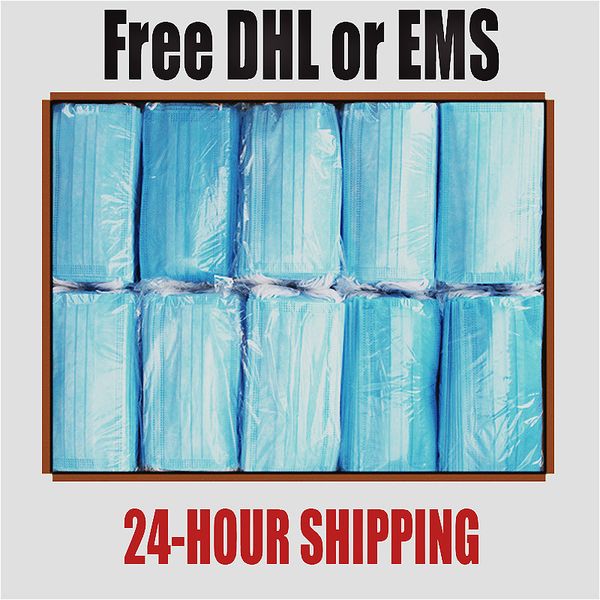 

dhl disposable mask 3-layer protective face mask anti pm2.5 breathable facial dust mask in stock ship in 22hrs