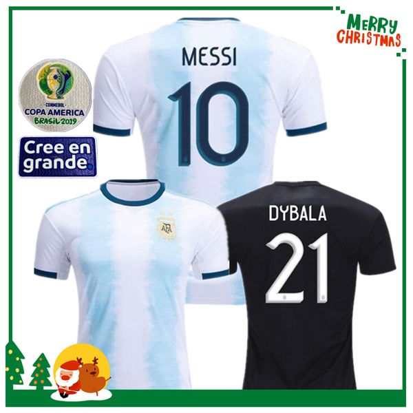 

2019 2020 Argentina home away Jersey MESSI DYBALA DI MARIA AGUERO HIGUAIN 19 20 Adult ports soccer Football shirt Jersey