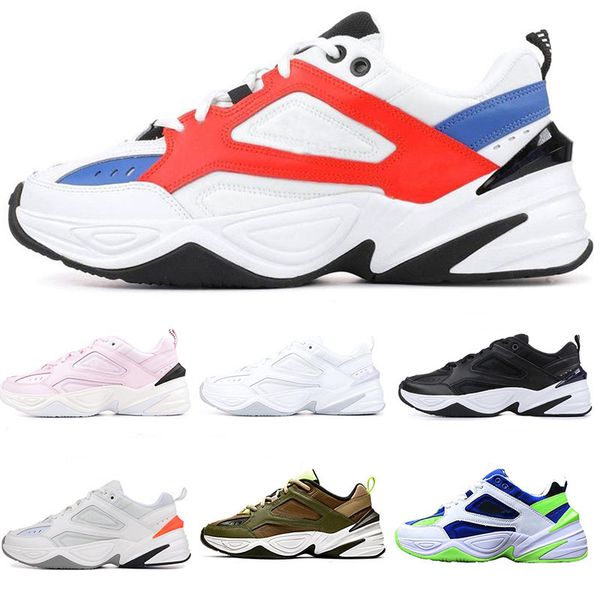 

M2K Tekno Men Women Running Shoes Fashion All-match Outdoor Pink Red White Sport Shoes Athletic Trainers Stitching Designer Walking Shoes