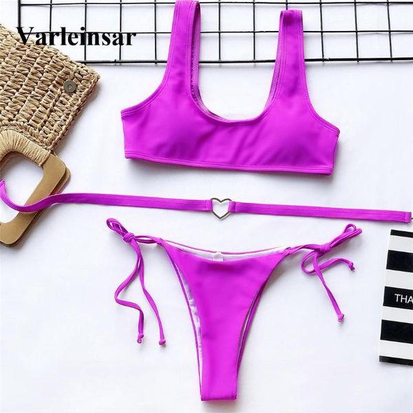 

new sexy фиолетовый черный бразильский бикини 2019 женщины купальники женский купальник две части бикини набор купальщица купальный костюм s