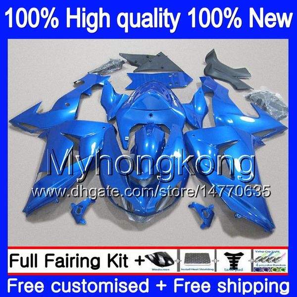 Carrozzeria per kawasaki zx 10 r zx1000c zx-10r 2006 2007 215my.7 zx1000 c zx10r 06 07 zx 1000cc zx 10r 06 07 abs glossy blu wireings