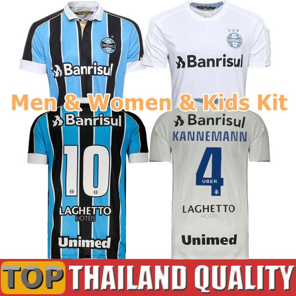 

2019 gremio paulista soccer jerseys 18 19 20 gilchmei grêmio johnath miller luan marlone azevedo da silva men women kids kit football shirt, Black;yellow
