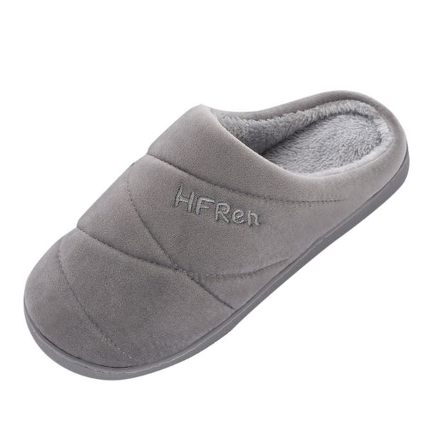 

sagace men's couples solid colors warm slippers non-slip floor home slippers indoor shoes bedroom lovers couples floor, Black