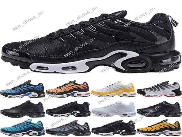 

2020 tn plus se running shoes for mens white black red hyper blue 3d glasses throwback future mens trainer fashion sports sneaker #005
