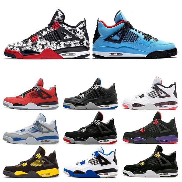 

tattoo singles day 4 4s mens women basketball shoes raptors white cement alternate motorsport bred 4 pale citron sneakers sports shoes 7-13, White;red