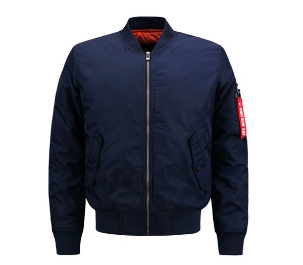 

spring ma1 men bomber jacket flight pilot jackets male coat college outerwear jacket, Blue;black
