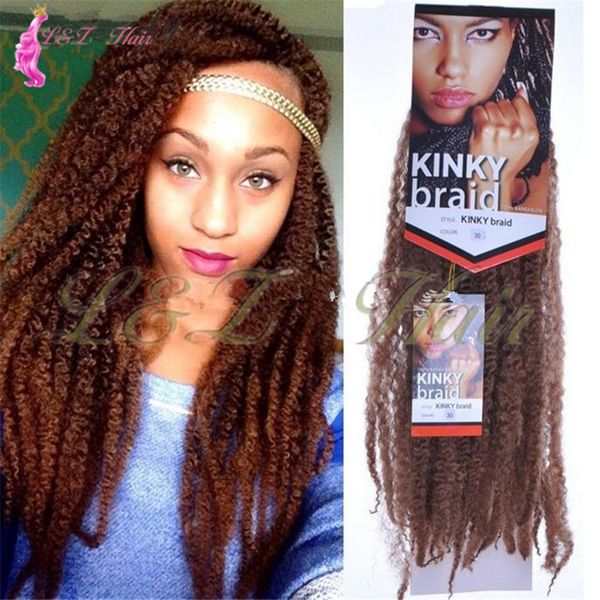 2019 Crochet Braids Hair Ombre Afro Kinki Kanekalon Synthetic