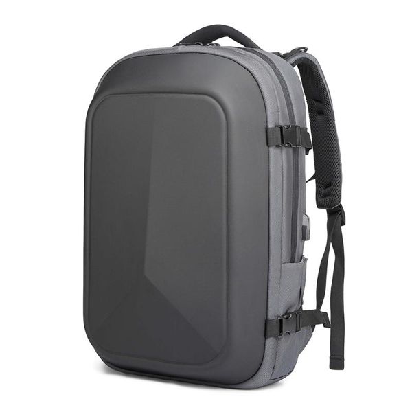 

ozuko portable large capacity multi-function man backpack usb business lapwaterproof anti-theft travel backpack