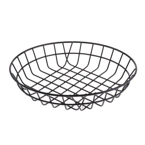 

snack serving basket french fries chips dish party supplies black