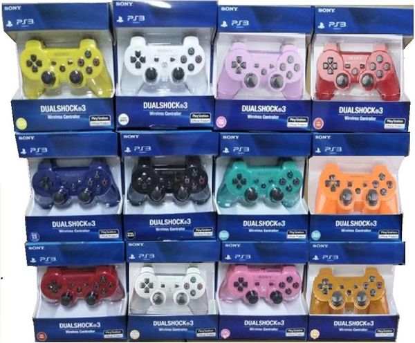

wireless bluetooth joysticks with retail box for ps3 controler controls joystick gamepad for ps3 controllers games