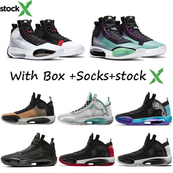

stockx new jumpman xxxiv 34 eclipse blue void green white black red mens basketball shoes 34s men's designer outdoor sports sneakers 36