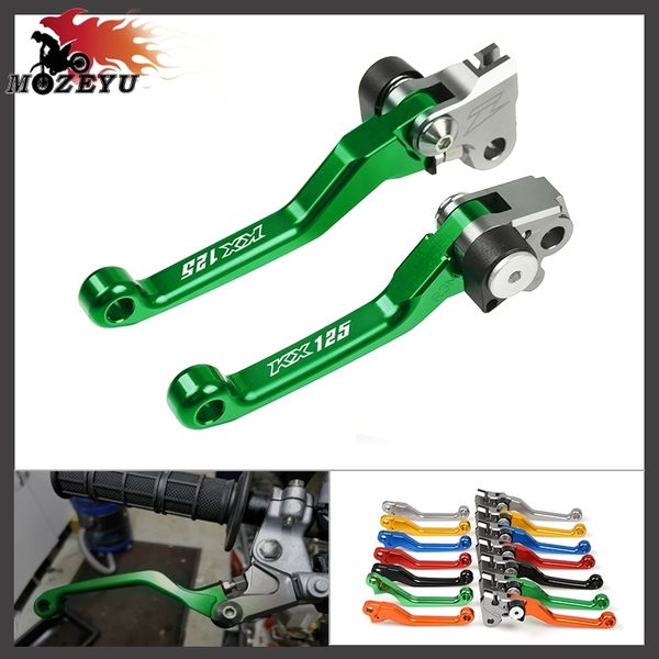 

cnc motorcycle dirt bike flex pivot brake clutch levers motocross motorbike for kx125 kx 125 2000-2005 2004 2003 2001