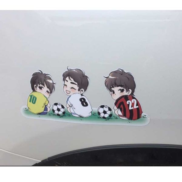 

pvc football car stickers cartoon casual body decals