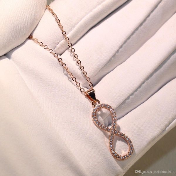 

victoria wieck handmade luxury jewelry 925 sterling silver&rose gold fill pave white sapphire simple pendant chain necklace for women gift