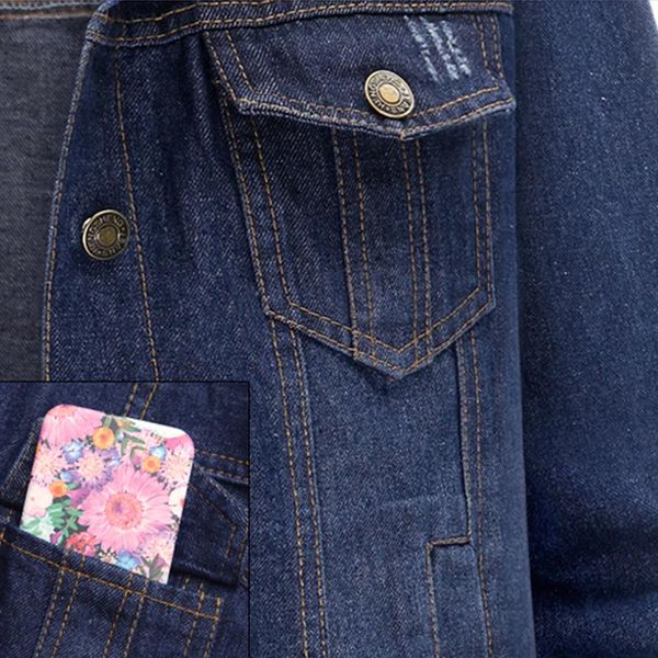 

2017 plus size 5xl autumn women denim jacket long sleeve short coat jeans jackets outwear coats fdc99, Black;brown