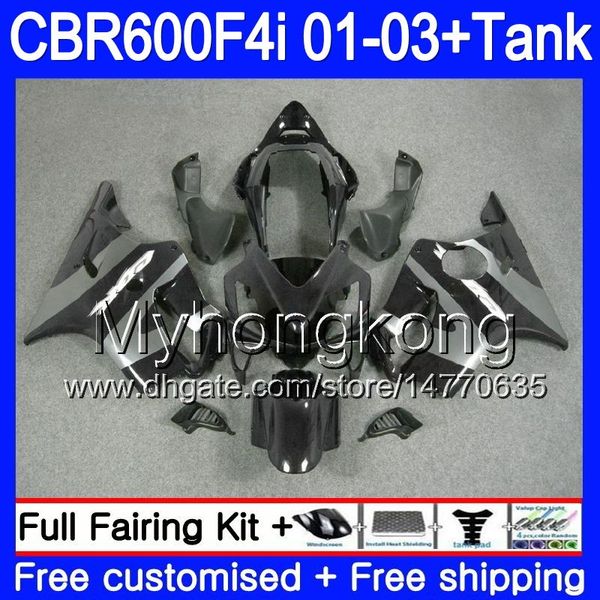 Corpo + Tanque Para HONDA CBR 600F4i CBR600FS CBR600F4i Quadro cinzento preto 01 02 03 286HM.35 CBR600 F4i 600 FS CBR 600 F4i 2001 2002 2003 Carenagens