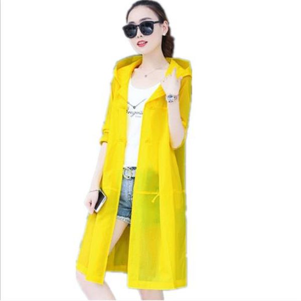 

fashion women long trench coat spring summer 2020 hooded sun protection clothing female breathable thin coat plus size 3xl m412, Tan;black