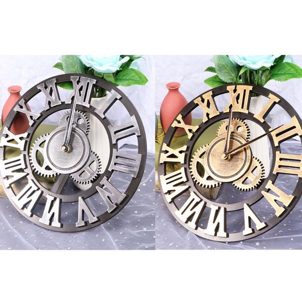 

1pc industrial gear wall clock decorative wall clock industrial style home decor retro without battery