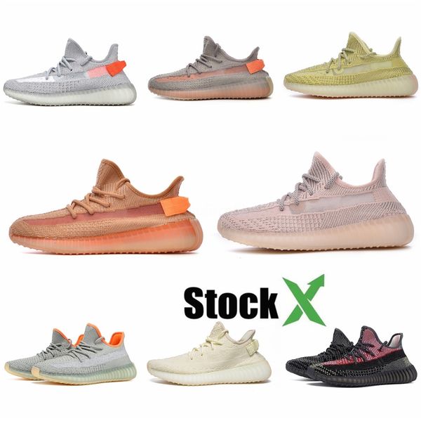 

with box kanye west inertia wave geode runner vanta static salt mauve solid grey designer running shoes sports sneakers 5-11.5 #qa854