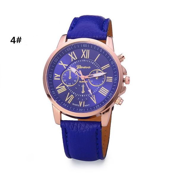 

brand womens watch fashion geneva roman numerals faux leather analog quartz lady watches couple wristwatch relojes para mujer montre, Slivery;brown