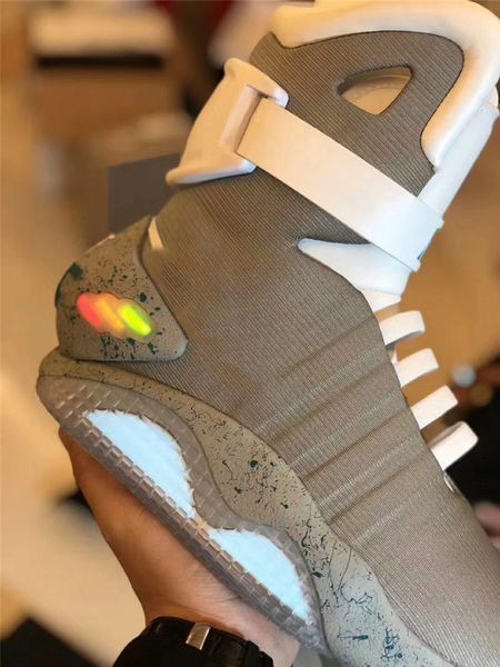 

Automatic lace air mag neaker marty mcfly 039 led hoe back to the future glow in the dark gray boot mcfly neaker with box qu a40