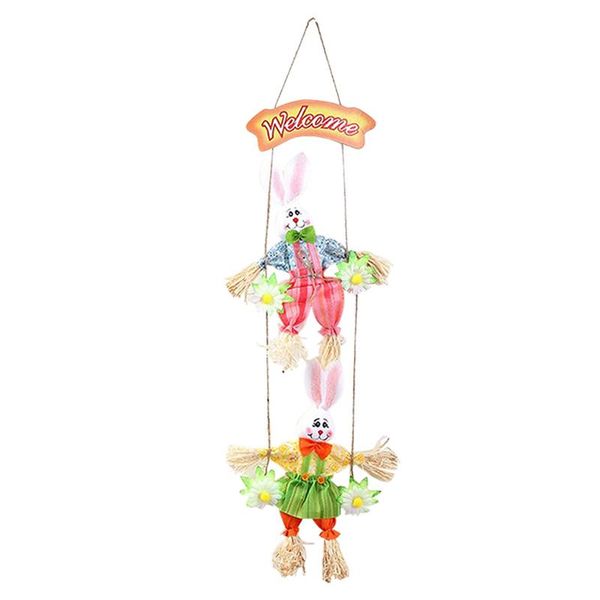 

wooden easter hanging pendant home festival wall decoration party supplies gift