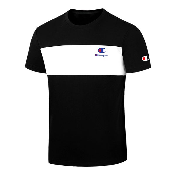 

мужская марка футболка мода люкс лето с коротким рукавом футболки с круглым вырезом письмо печатных топы дизайнер мужская одежда размер -4x, White;black